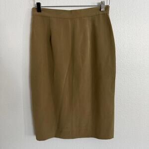 NWT Vintage 90's I. MAGNIN 100% Silk Skirt Size 6/8 Workwear Luxury Minimalist